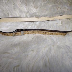 SOLD - New York & Co Gold Skinny Glitter Belt